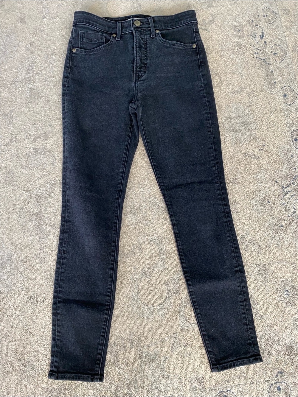 Revtown High Rise Skinny Jeans 28 Regular Black Denim Slimming